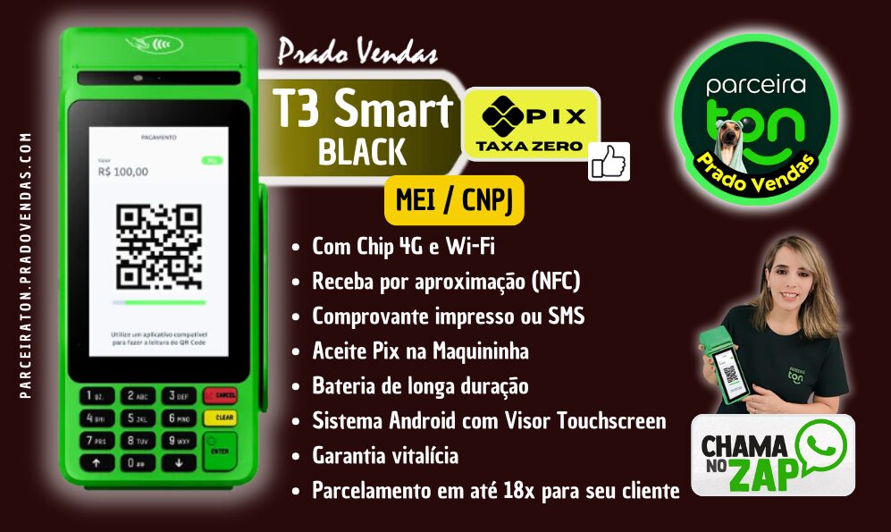 TON T3 Smart - Plano PRO - MEI & CNPJ